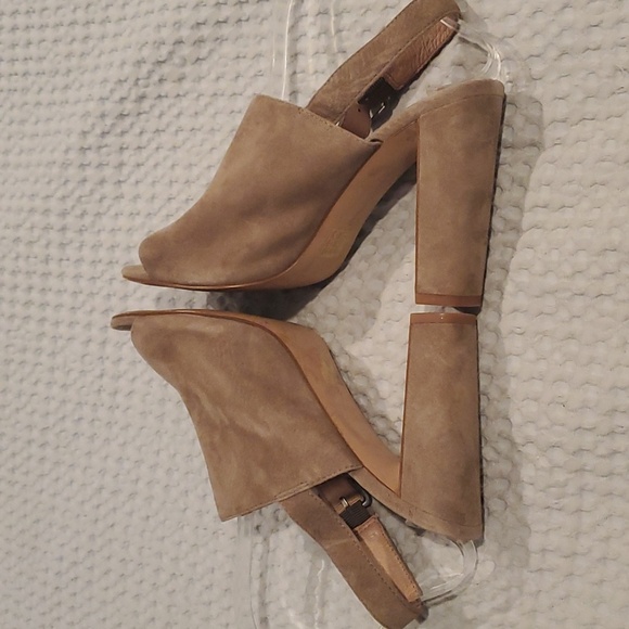 Madewell The Irene Suede Open Toe Mule Sandal Size 8 (#21) - Picture 3 of 6